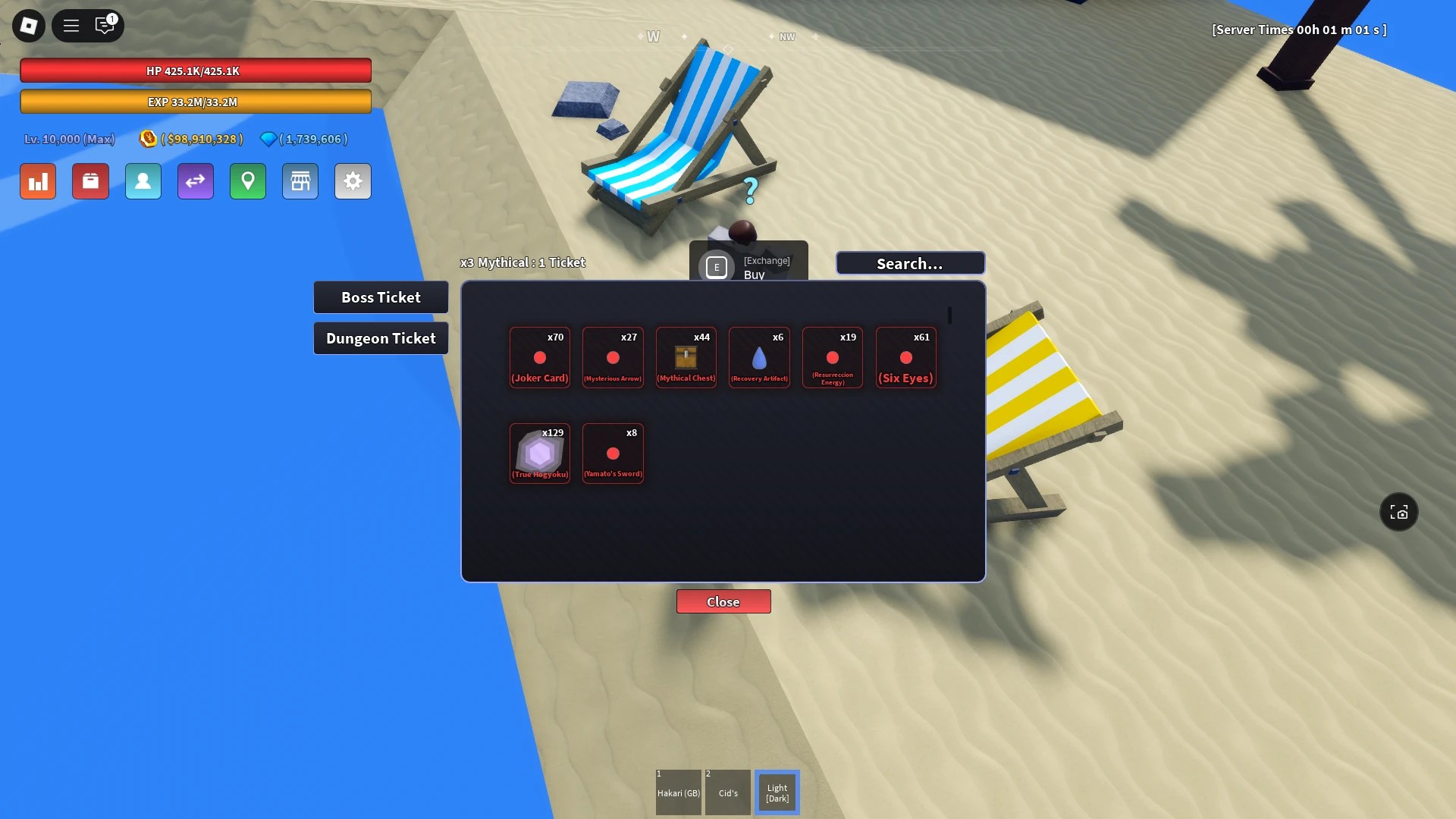 Ultimate Guide to Unlocking Okarun in Verse Piece: Full Move Showcase 17 Dungeon Ticket exchange menu in Verse Piece Roblox