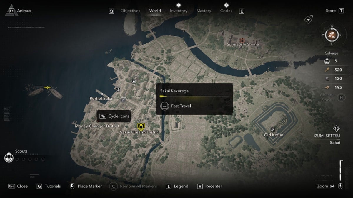 Understanding Contracts in Assassin’s Creed: Shadows Explained 7 The Sakai Kakurega map marker