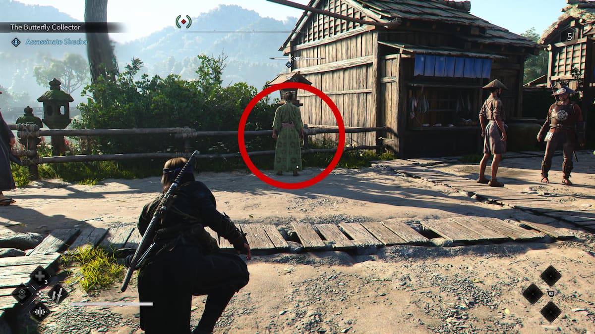 Complete Guide: Find All Butterfly Collector Targets in AC Shadows 14 Shucho in Osaka map