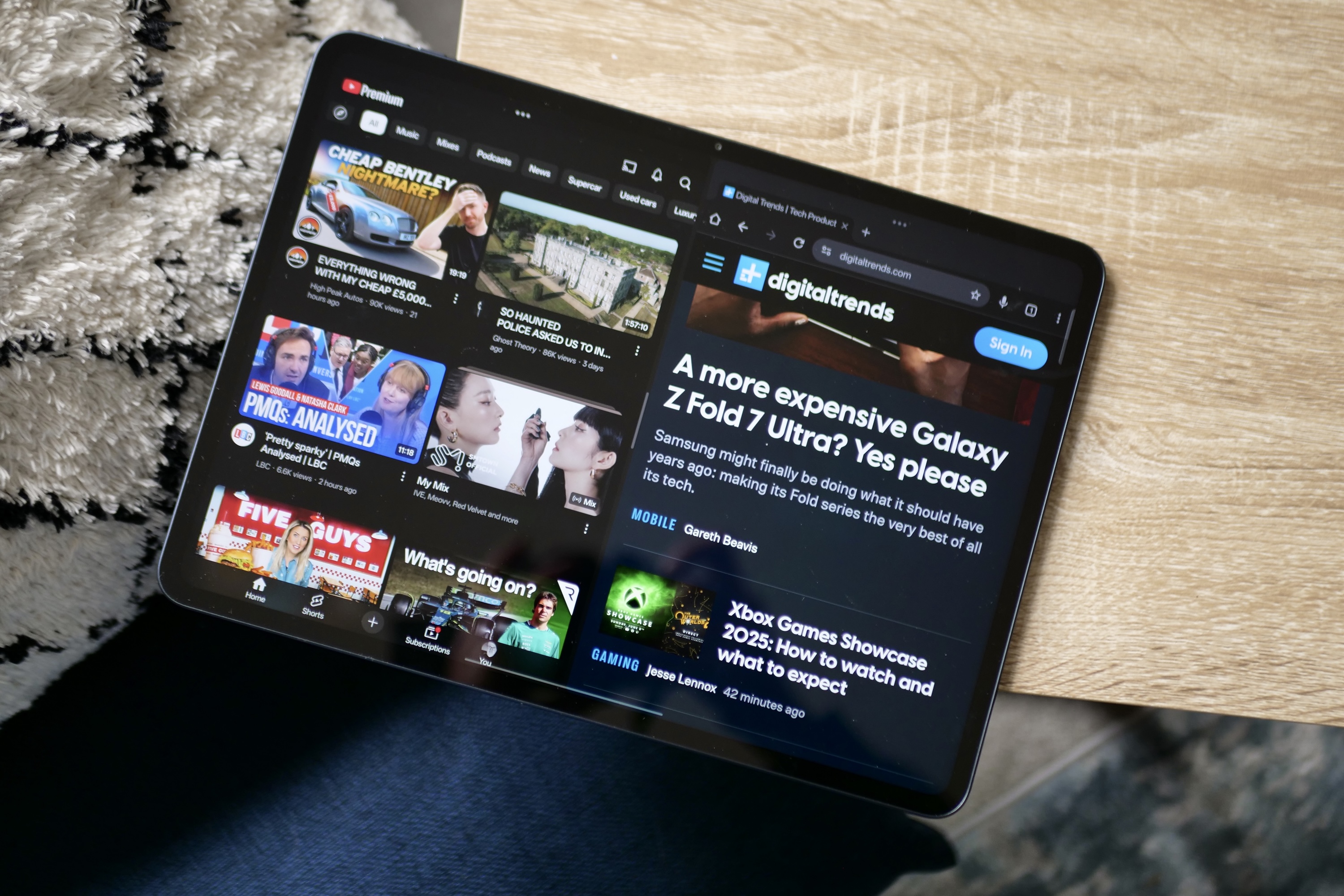 Discover Why OnePlus Pad 3 Is the Best Tablet I’ve Used 9 Split screen mode on the OnePlus Pad 3.