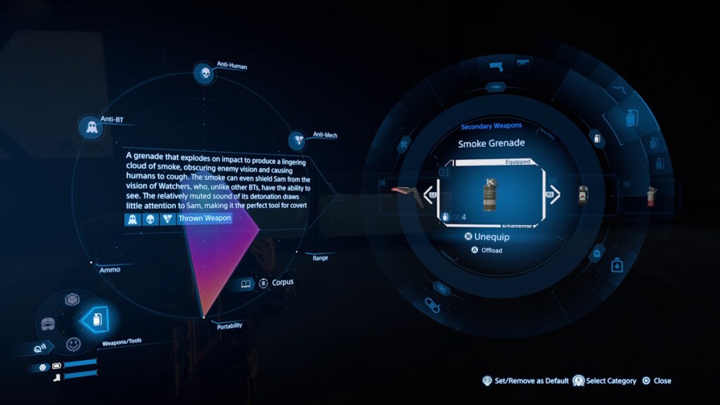 Top Ranked Weapons in Death Stranding 2: A Comprehensive Guide 10 Smoke Grenade in Death Stranding 2