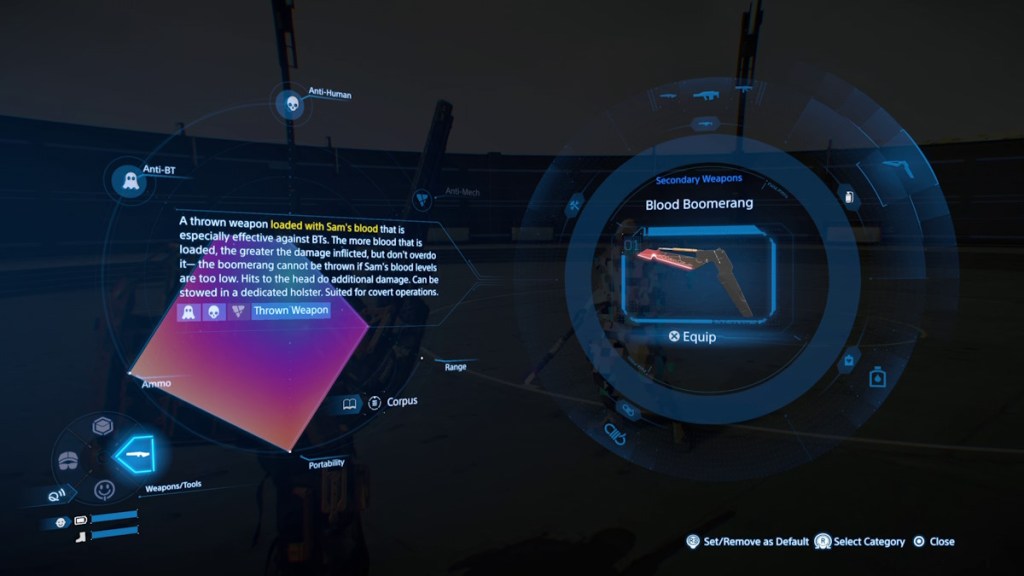 Top Ranked Weapons in Death Stranding 2: A Comprehensive Guide 8 Blood Boomerang weapon Death Stranding 2