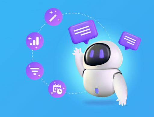 Master Task Management with Bitrix24: Take the Lead Today 6 Animated robot helping with tasks
