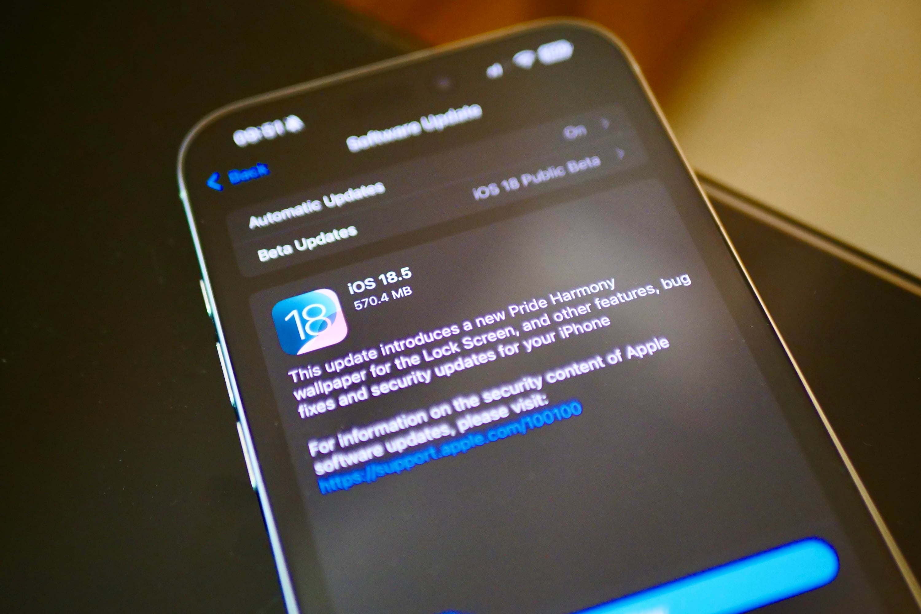 Stop Worrying About iPhone Software Numbers: Here’s Why 6 The iOS 18.5 update waiting on an iPhone 16 Pro Max.