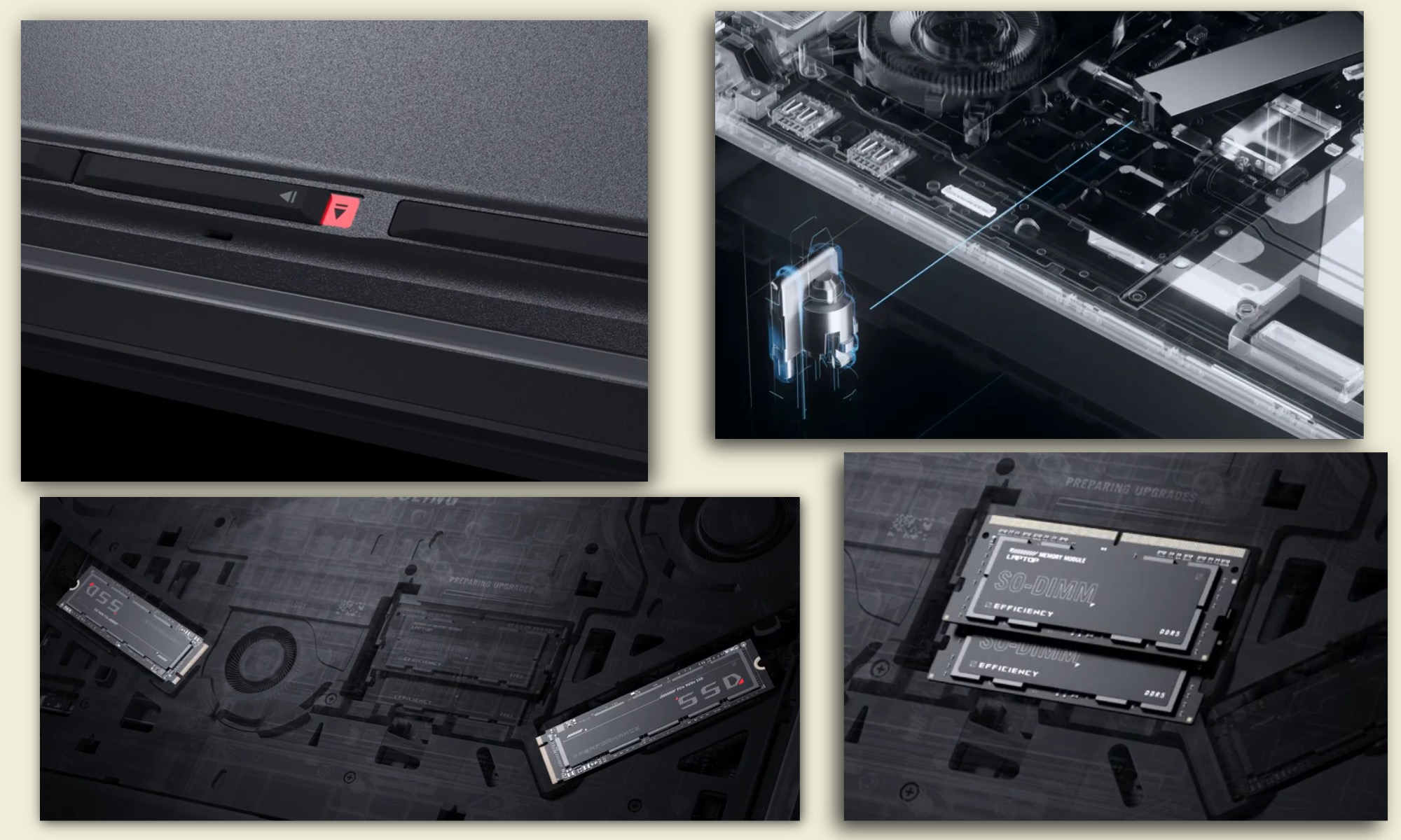 Top 3 Reasons to Choose the Asus ROG Strix SCAR 18 Gaming Laptop 6 Internal component of the Asus ROG Strix SCAR 18.