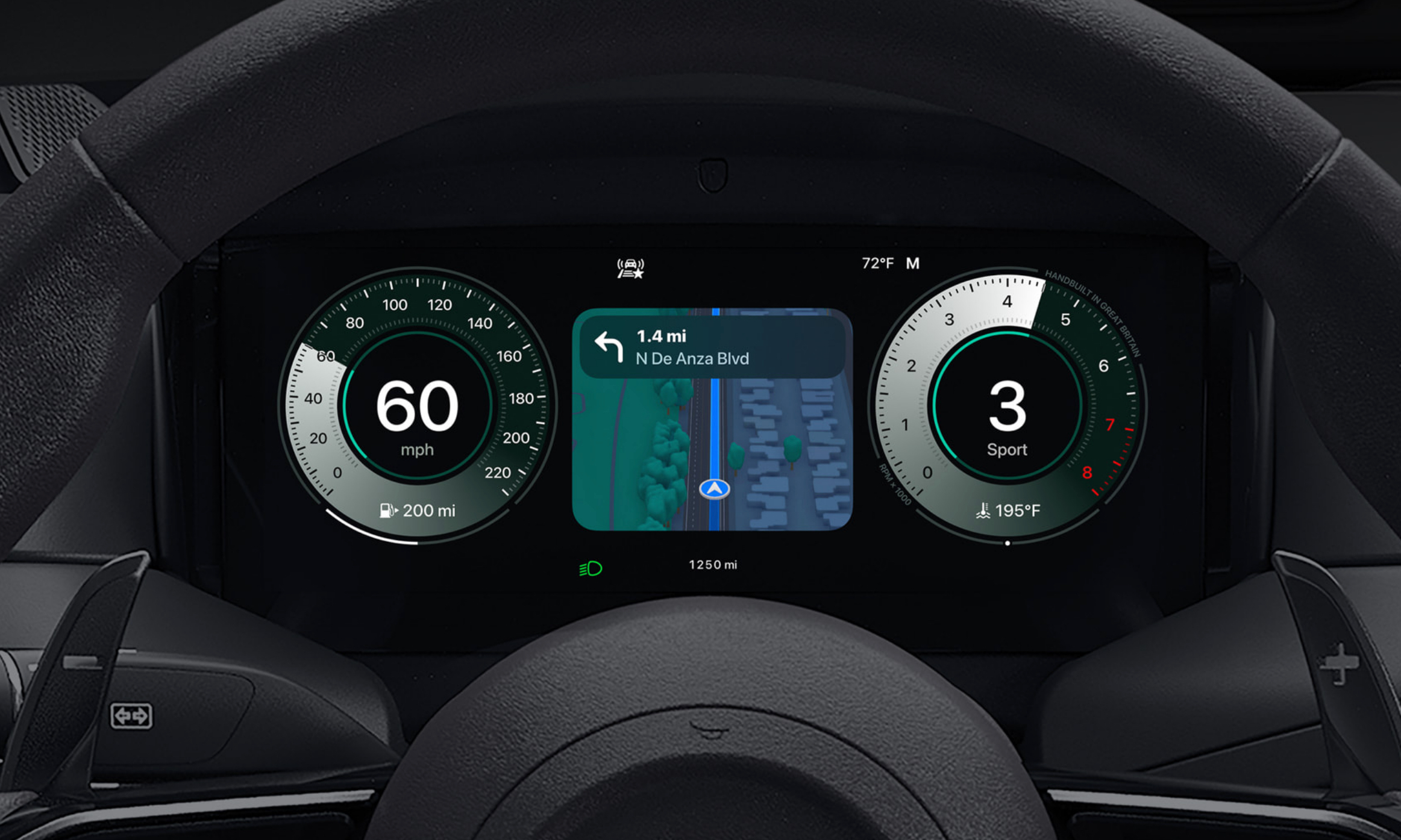 Top 5 Rumored iOS 26 Features to Expect at WWDC 2025 6 A screengrab of the new CarPlay Ultra interface.