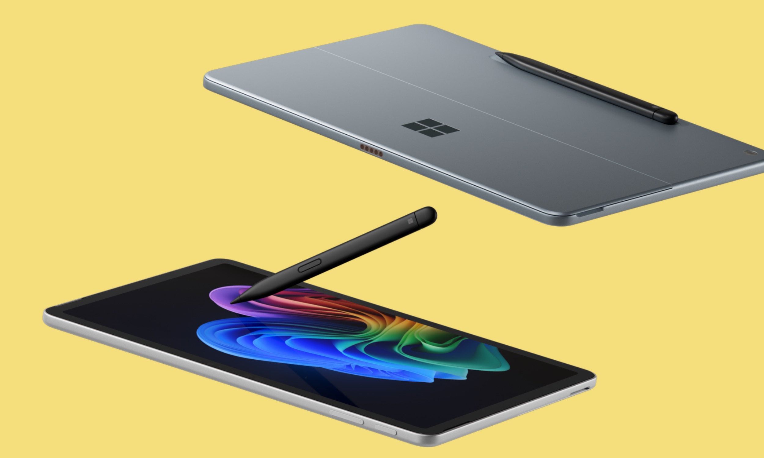 Unveiling Microsoft’s New Surface Pro: Smaller, Lighter, and Stylus-Ready 6 Microsoft Surface Pro 12-inch depicted from top and bottom.