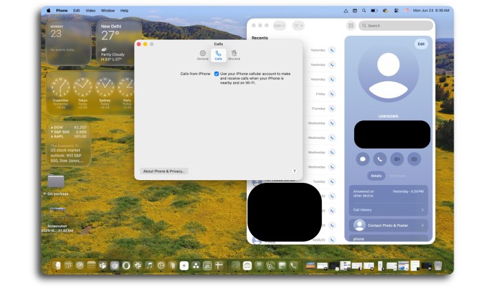 macOS Tahoe: Experience iPhone-like Features for the Ultimate Upgrade 6 Phone app in macOS Tahoe.