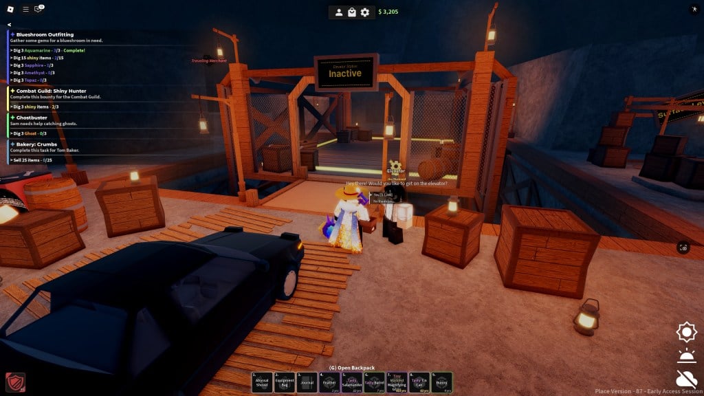 Dig Enchant Guide: Mastering Roblox’s Ultimate Gameplay Tips 7 Roblox Dig player is about to enter the elevator