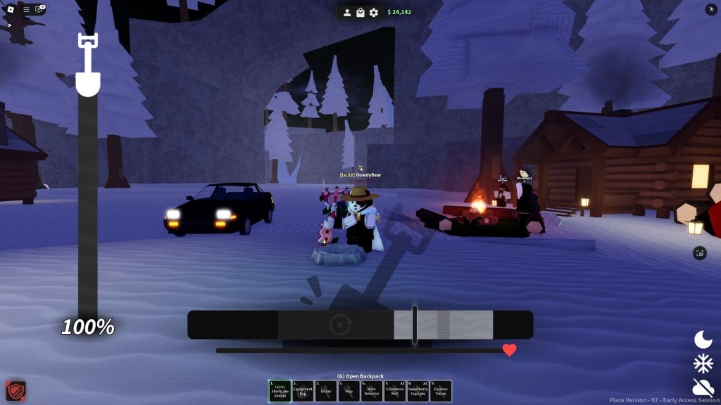 Unlock Essential Items in Roblox: Your Ultimate Guide 9 A Roblox Dig player is digging with the Vision Goggles