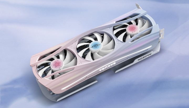 Why AMD’s Timing is Right for a New Flagship GPU Launch 10 The Yeston Sakura Atlantis RX 9070 XT graphics card on a blue background