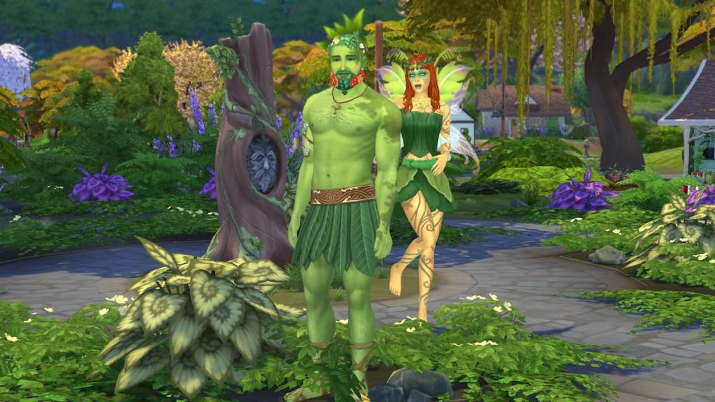 Complete the Not Mushroom for Error Fable in The Sims 4 Guide 6 A fairy with orange hair and green wings in The Sims 4