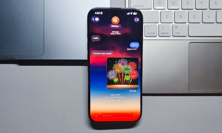 Experimenting with iOS, iPadOS & macOS 26 Beta: My Experience 11 Messages app on iPhone running iOS 26.