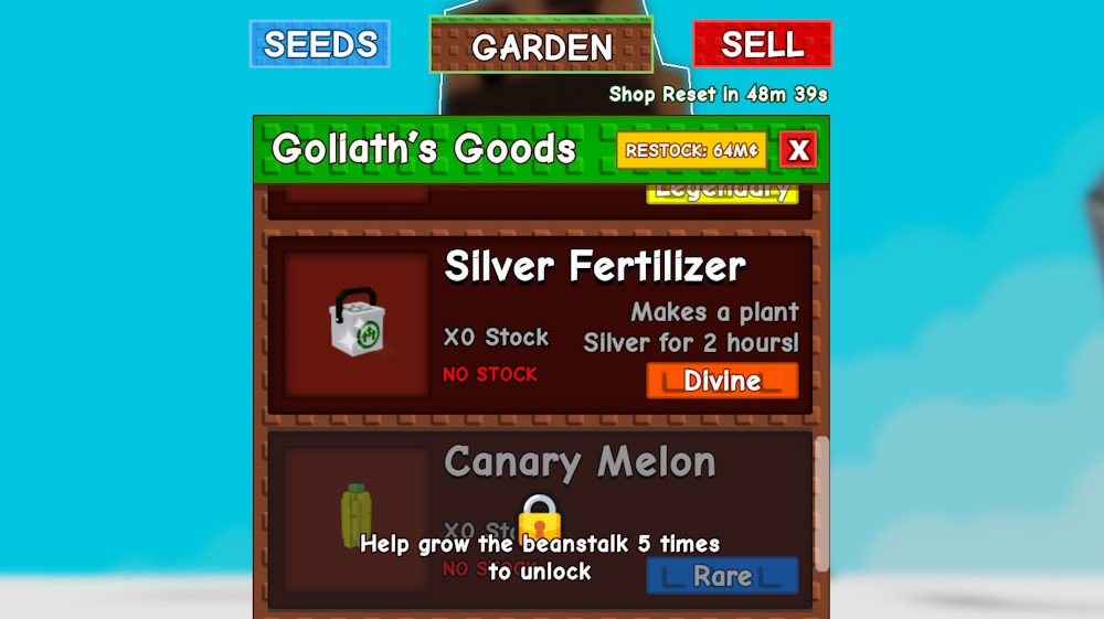 Ultimate Beanstalk Shop Guide: All Goliath’s Goods Items Explained 14 Goliath's goods in Beanstalk Shop Grow a Garden