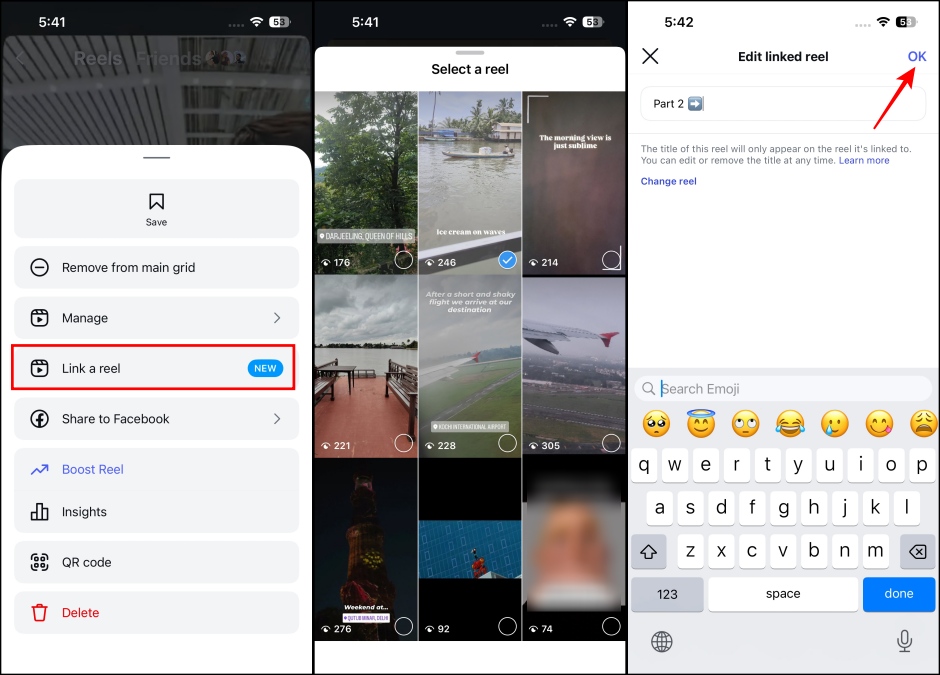 Master Instagram’s Linked Reels Feature: A Complete How-To Guide 7 Linking an existing Instagram reel