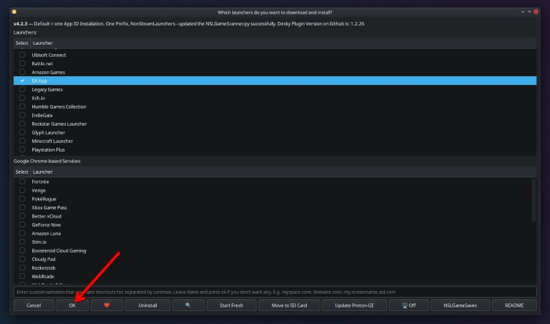 Mastering Desktop Mode on Steam Deck: A Complete Guide 16 Installing the EA app and pressing the OK button