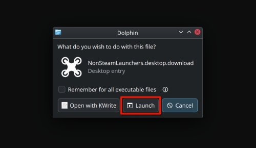 Mastering Desktop Mode on Steam Deck: A Complete Guide 15 Nonsteamgamelauncher pop up window with execute option