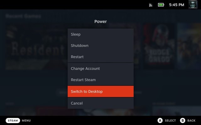 Mastering Desktop Mode on Steam Deck: A Complete Guide 8 Steam Deck Switch to Desktop Mode Option