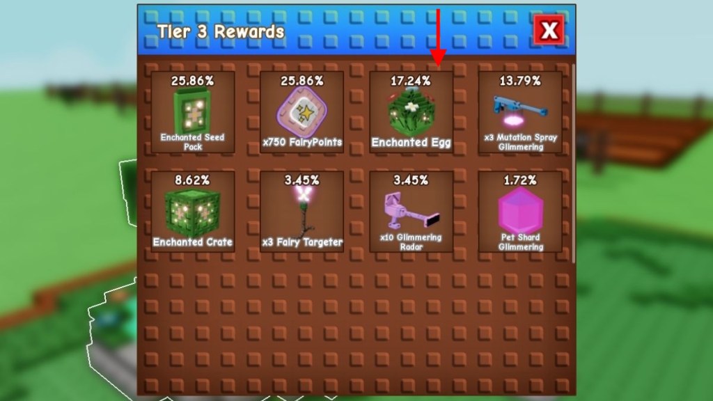 Complete Guide to All Enchanted Egg Pets in Grow a Garden 11 Wishing Well Reward Tier Odds Tier 3 Grow a Garden