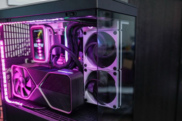 5 Expert Tips to Cool Your Gaming PC During a Heatwave 6 The Thicc Q60 CPU cooler installed in a gaming PC.