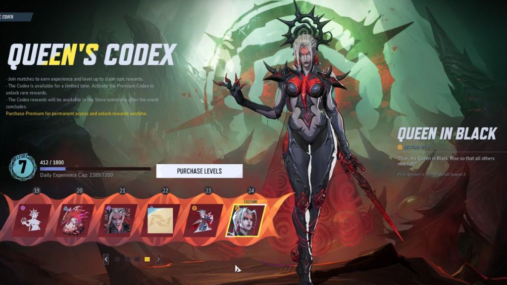 Marvel Rivals Queen’s Codex Event: Release Date & Rewards Guide 6 Marvel Rivals Queen's Codex Event Rewards Track