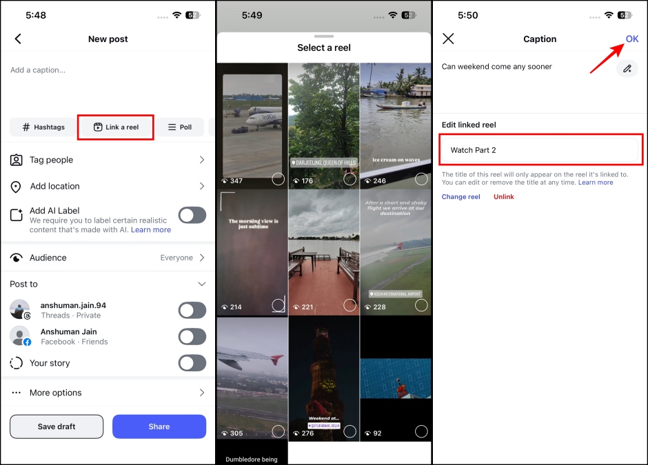 Master Instagram’s Linked Reels Feature: A Complete How-To Guide 6 Linking a new Instagram reel
