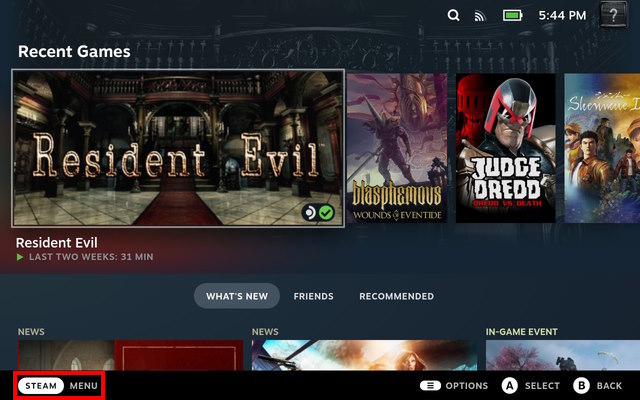 Mastering Desktop Mode on Steam Deck: A Complete Guide 6 Steam-Deck-Main-Screen