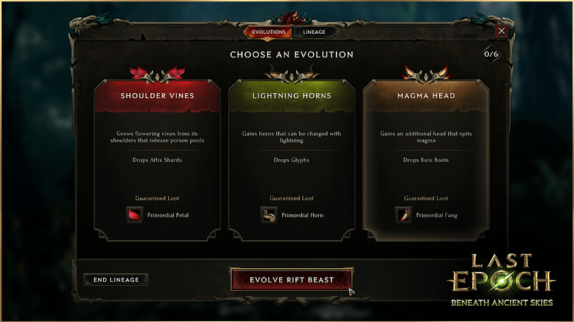 Mastering Primal Hunts in Last Epoch: A Complete Guide 6 The Rift Beast mechanic upgrades in Lost Epoch