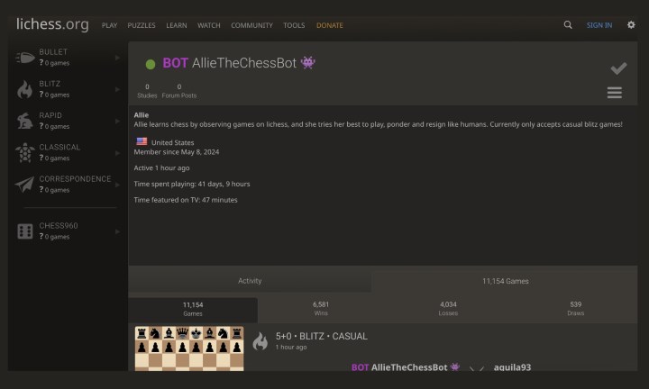 Outsmart Brutal AI Chess Bots with This Human-Thinking Strategy 6 Allie AI chess bot.
