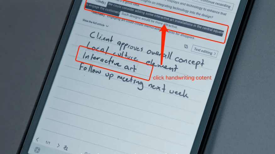 iFLYTEK AINOTE Air 2: The E-Ink Reader Redefining the Market 8 iFLYTEK AINOTE Air 2 handwriting and speech synchronization preview