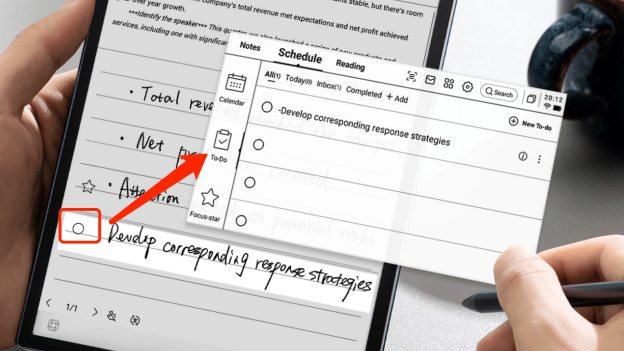 iFLYTEK AINOTE Air 2: The E-Ink Reader Redefining the Market 9 iFLYTEK AINOTE Air 2 turn notes into to-do list tasks