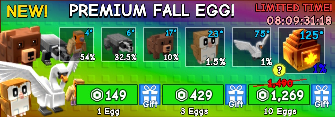 Ultimate Fall Egg Guide for Growing Gardens: All Pets & Traits Revealed 12 Premium Fall Egg Pack Grow a Garden