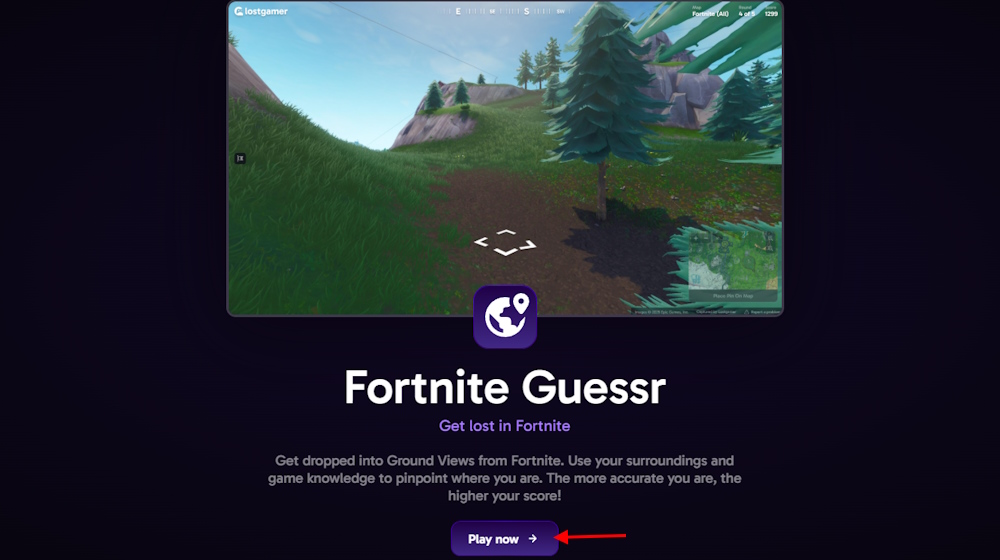 Master Fortnite Geoguessr: Tips for Success and Fun Gameplay 6 Fortnite Geoguessr play button