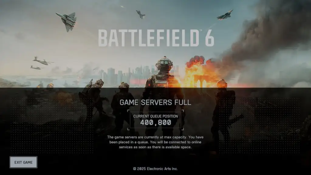 Battlefield 6 Server Queue: Fixing the ‘Game Servers Full’ Error 6 BF6 server queue for Battlefield 6