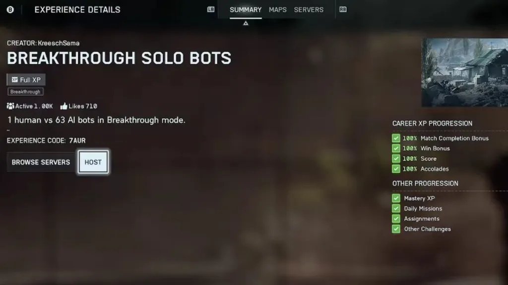 Top Battlefield 6 Portal Codes: Ultimate XP Farms & Experiences 6 Battlefield 6 Solo Bots XP Farm