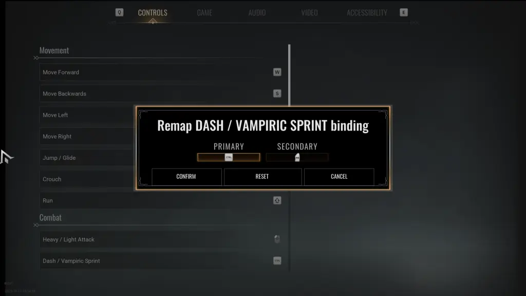 Vampire: The Masquerade – Bloodlines 2 Keybindings for Keyboard & Controller 6 Remapping controls in Vampire: The Masquerade - Bloodlines 2