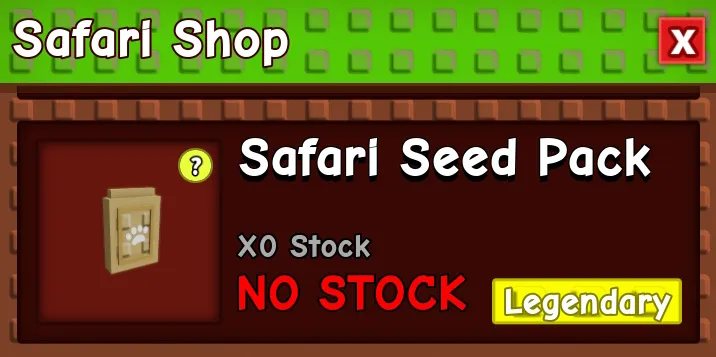 Grow a Garden Safari: Complete Seed Pack Guide & Tips 13 Safari seed pack in Safari shop of Grow a Garden