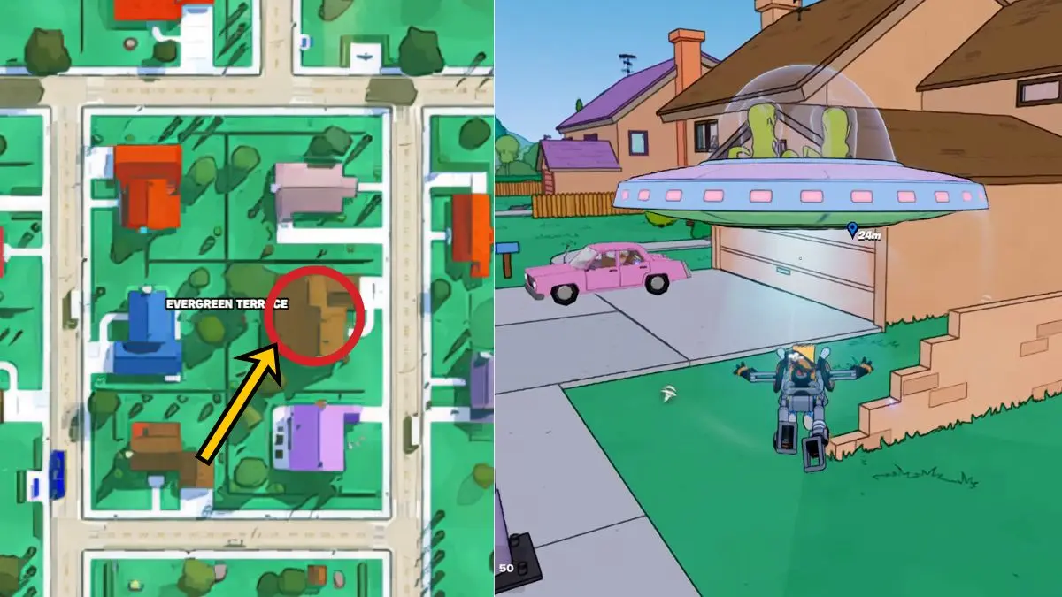Discover The Simpsons House Location in Fortnite 6 Fortnite Simpsons House Location