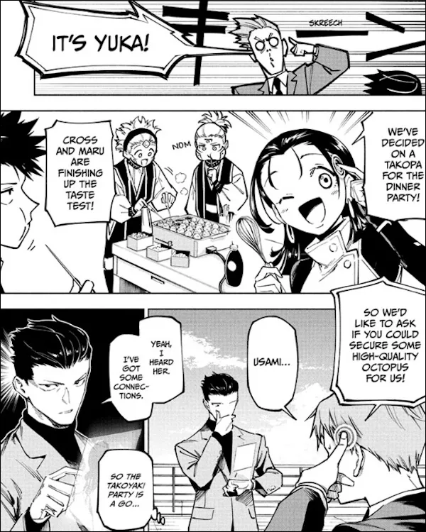 Jujutsu Kaisen Modulo Chapter 12 Release: Date & Countdown Timer 6 Yuka making a Takoyaki party