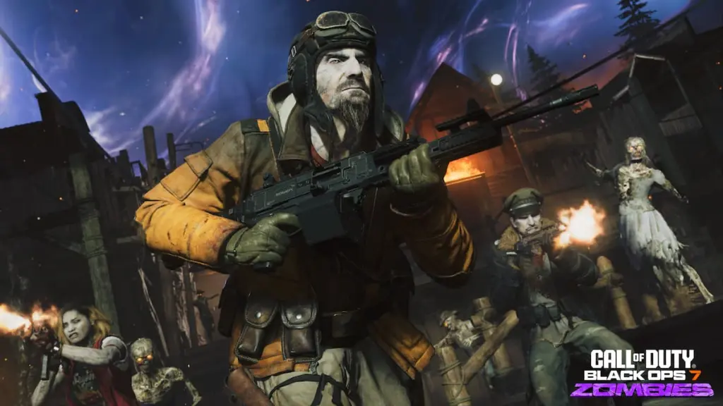 Next Double XP Weekend Date for Black Ops 7 Revealed! 7 A character fighting zombies in Black Ops 7 Zombies