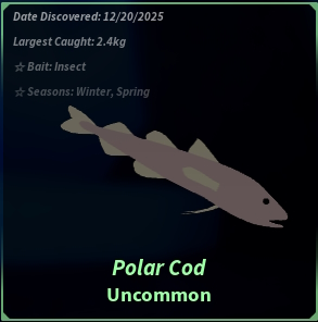 Complete the Boreal Pines Bestiary: Fisch Guide & Tips 8 Polar Cod