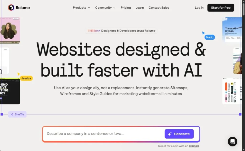Top 8 AI Website Builders That Actually Work: My Tested Reviews 11 Relume AI website builder