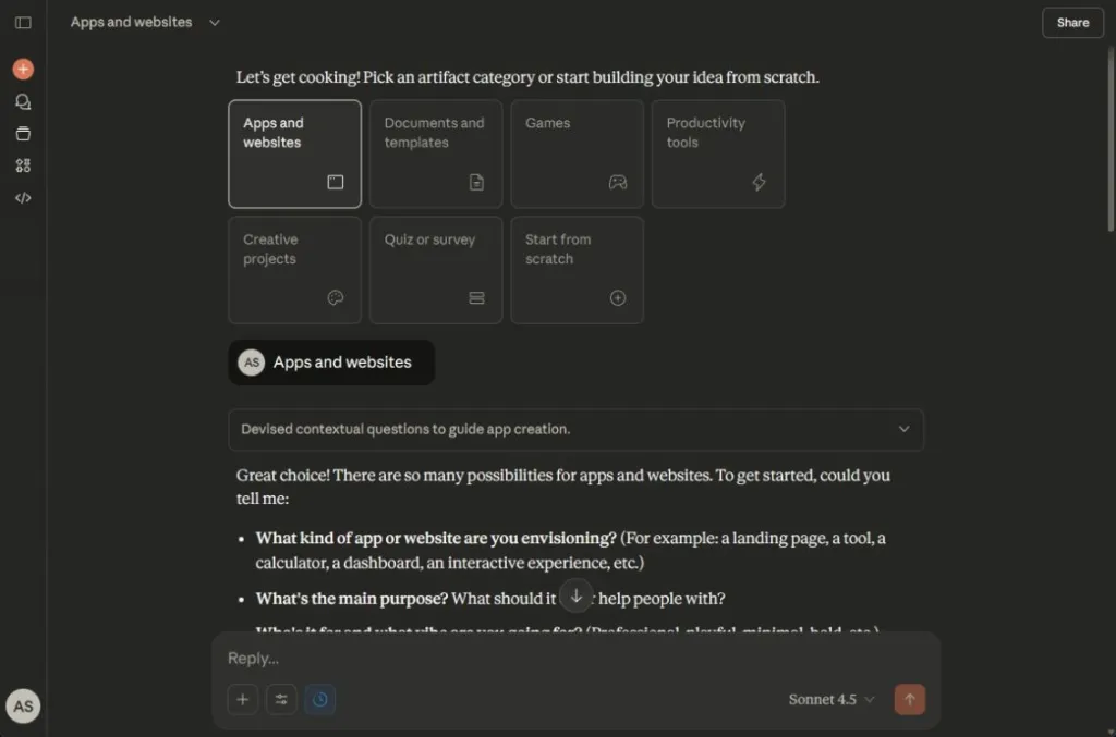 Build an AI App from Scratch: No Coding Skills Needed! 6 asking claude to create an ai app