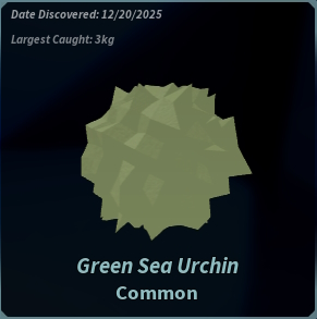 Complete the Boreal Pines Bestiary: Fisch Guide & Tips 6 Green Sea Urchin