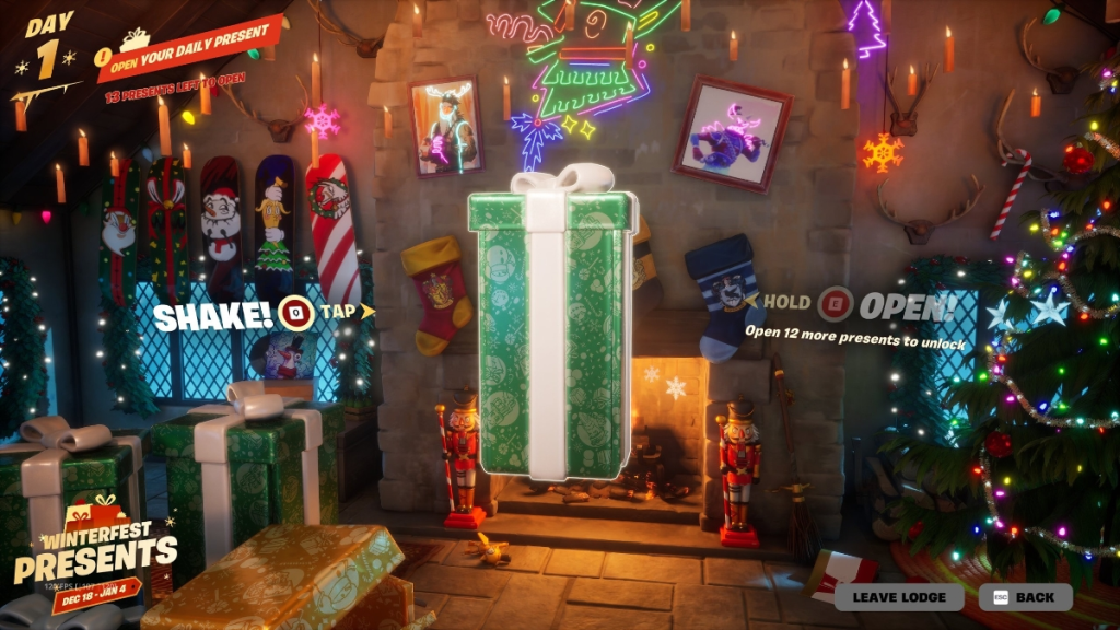 Fortnite Winterfest 2025: No Longer Stack – Daily Chore Changes 6 Fortnite Winterfest Lodge Gift