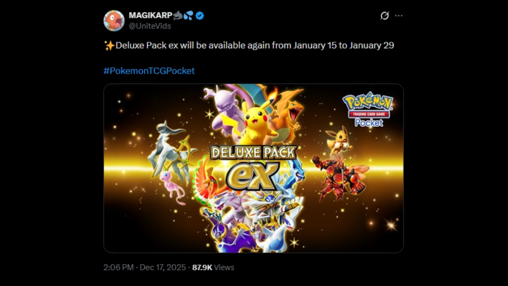 Popular Pokémon TCG High Class Pack Set to Return Soon! 6 Pokemon TCG Pocket Deluxe Pack Leak