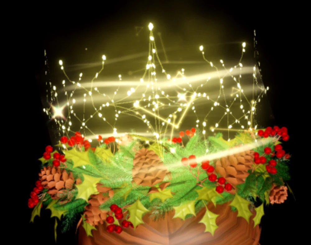 2025 Royale High Glitterfrost Halo Answers: Wave 2 Guide 7 Preview of the Wishing Star Woods Halo that can be obtained from the Glitterfrost 2025 event by wishing at the Crystal Fountain in Royale High.