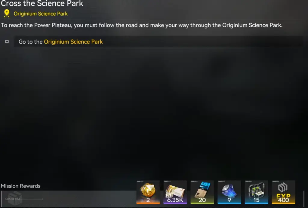 Arknights Endfield: Unlock Originium Science Area 6 Cross the Science Park quest in Arknights Endfield