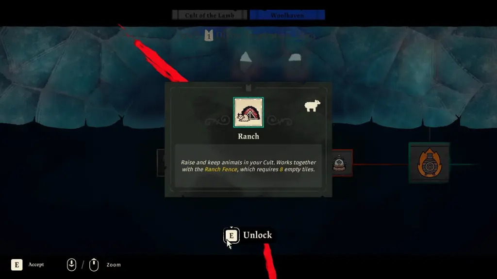 Cult of the Lamb: Unlock Ranch & Livestock 6 Ranch in Cult of the Lamb