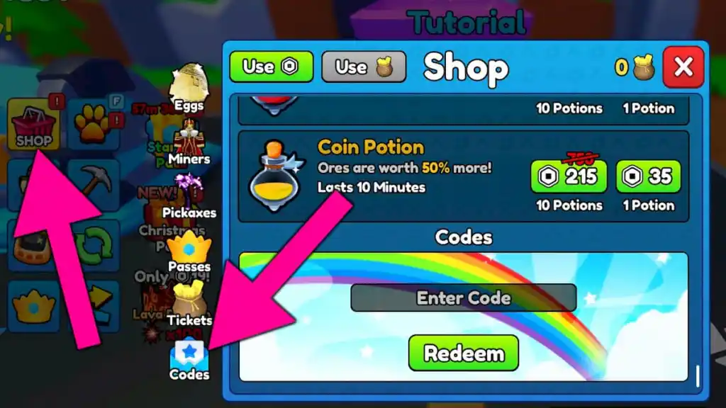 Pickaxe Simulator Codes (Jan 2026) 6 How to redeem Pickaxe Simulator codes.